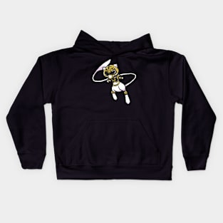 White Ranger Cat Kids Hoodie